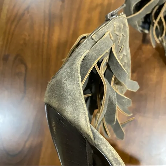 Bottega Veneta Intrecciato Fringe Sandals Size 36