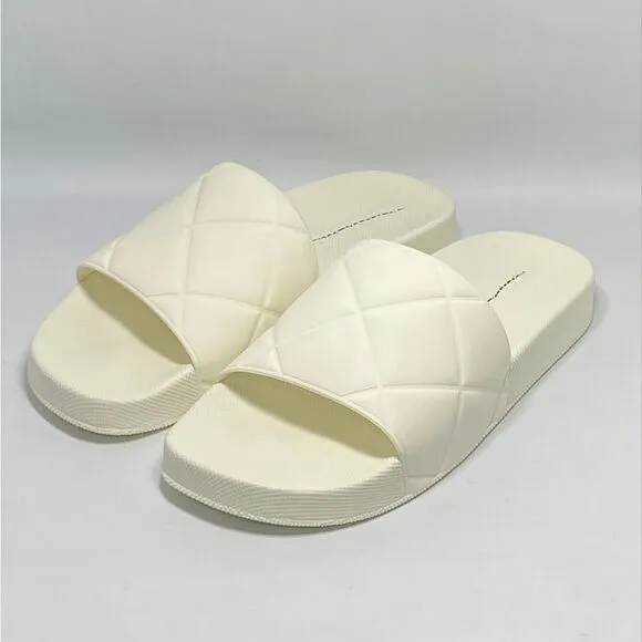 Bottega Veneta Quilted Rubber Pool Slides size 41