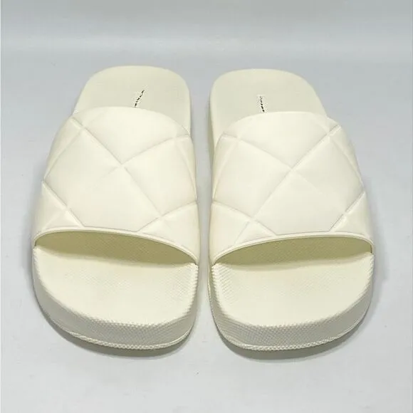 Bottega Veneta Quilted Rubber Pool Slides size 41
