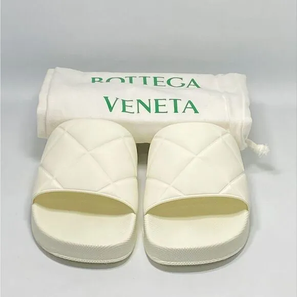 Bottega Veneta Quilted Rubber Pool Slides size 41