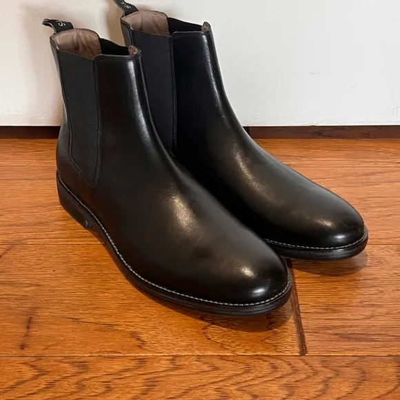 BRAND NEW All Saints Black Leather Chelsea “Harley”Boots