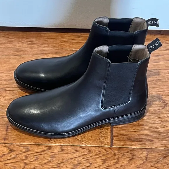 BRAND NEW All Saints Black Leather Chelsea “Harley”Boots