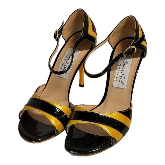 Brand New COMME IL FAUT Buenos Aires Patent Leather Sandals SZ 36