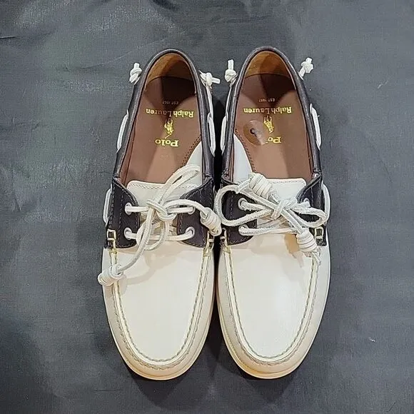 BRAND NEW RALPH LAUREN POLO MERTON LEATHER BOAT MEN'S SHOES