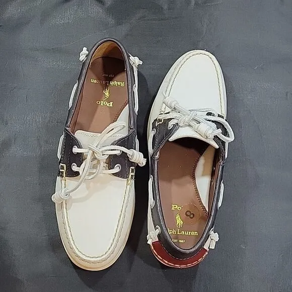 BRAND NEW RALPH LAUREN POLO MERTON LEATHER BOAT MEN'S SHOES