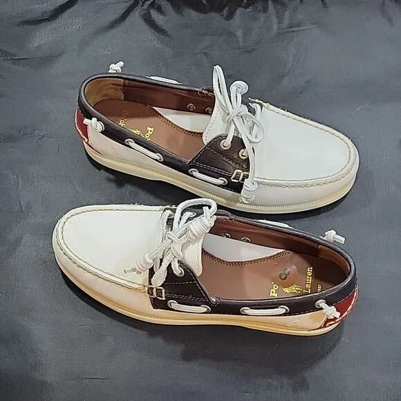 BRAND NEW RALPH LAUREN POLO MERTON LEATHER BOAT MEN'S SHOES