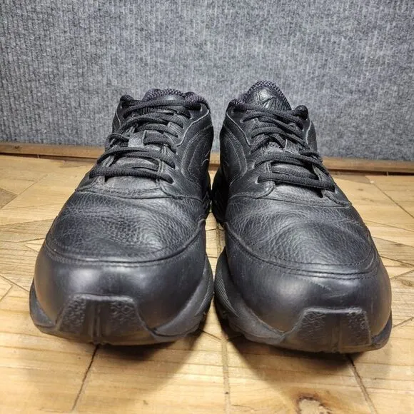 Brooks Addiction Walker Shoes Men's 14 Black Leather Comfort Athletic Sneakers