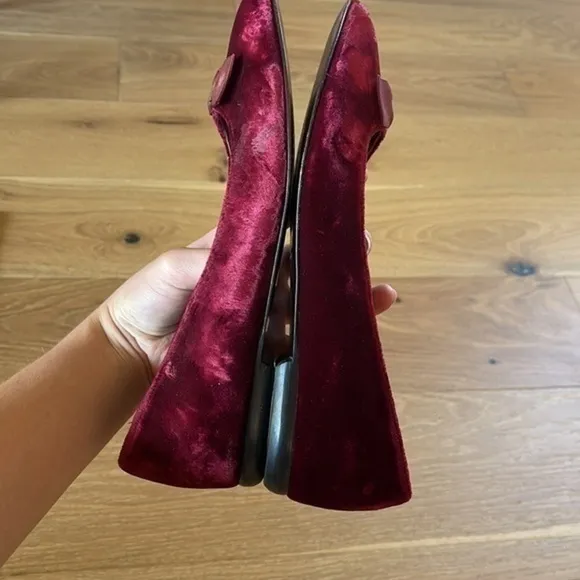 Brooks brothers Italian bow suede flats