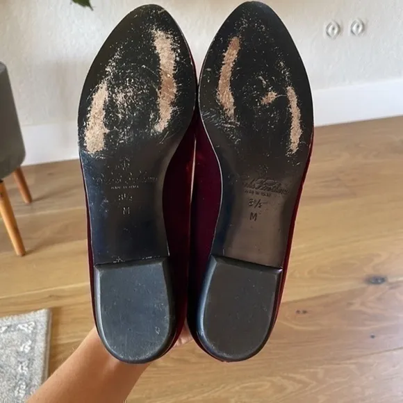 Brooks brothers Italian bow suede flats