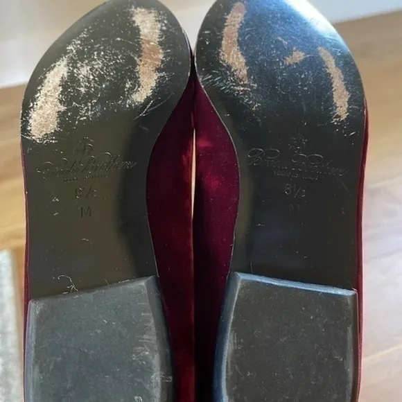 Brooks brothers Italian bow suede flats