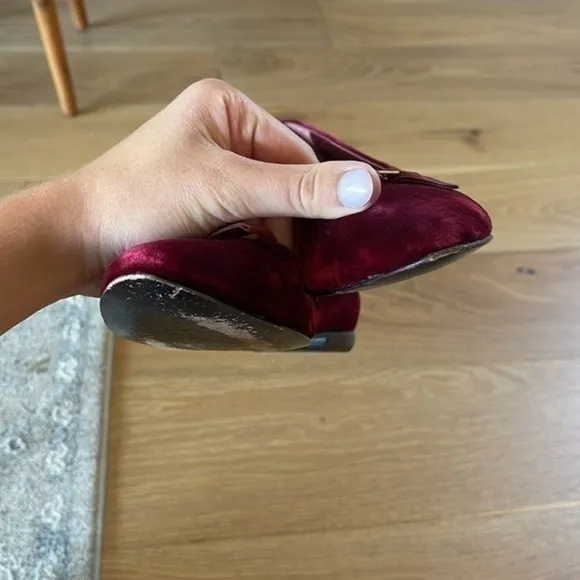Brooks brothers Italian bow suede flats