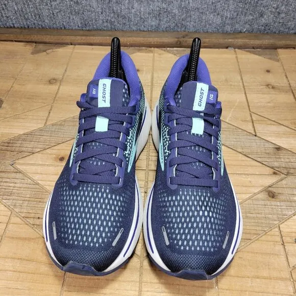 Brooks Ghost 14 Womens Size 7.5 Blue White Athletic Running Shoes Sneakers