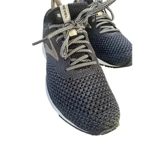 Brooks Revel 2 Sneakers Womans Size US 8.5 Black Knitted Upper White Sole