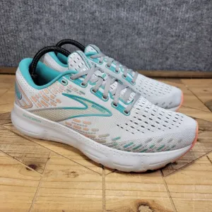Brooks Womens Glycerin 20 1203691B061 Gray Blue Running Shoes Sneakers Size 10 B