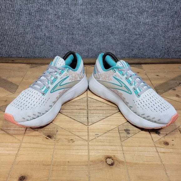 Brooks Womens Glycerin 20 1203691B061 Gray Blue Running Shoes Sneakers Size 10 B