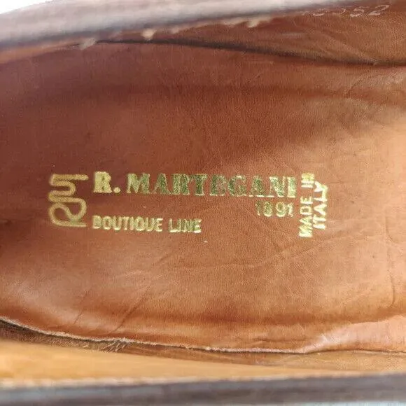 Brown R. Martegani Suede loafer flats sz 10 D