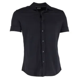 Brunello Cucinelli Short Sleeve Shirt in Black Cotton