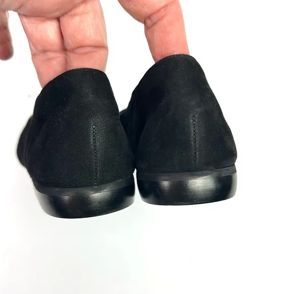Bruno Magli Black Suede Ballet Flats size 36 US 6 Excellent