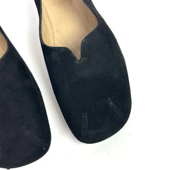 Bruno Magli Black Suede Ballet Flats size 36 US 6 Excellent