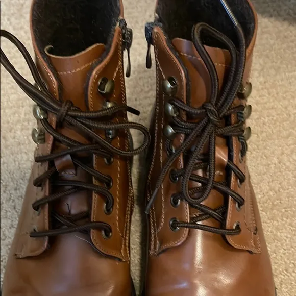 Bruno Marc NY “Philly” Synthetic Leather Brown Boots