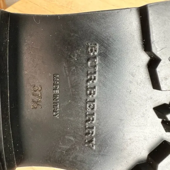 BURBERRY Check Panel Leather Chelsea Boots
