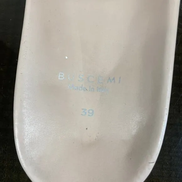 Buscemi Slide Scratch Leather Sandals Women's 39 US 9