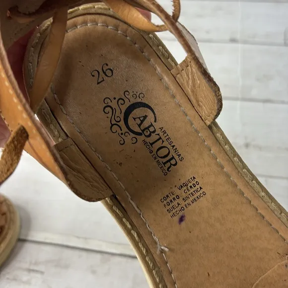 Butterfly Embroidered Artisan Leather Roman Sandals