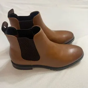 Call It Spring Leon Chelsea Brown Boots Size 8