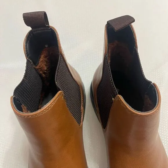 Call It Spring Leon Chelsea Brown Boots Size 8