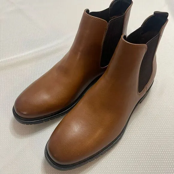 Call It Spring Leon Chelsea Brown Boots Size 8