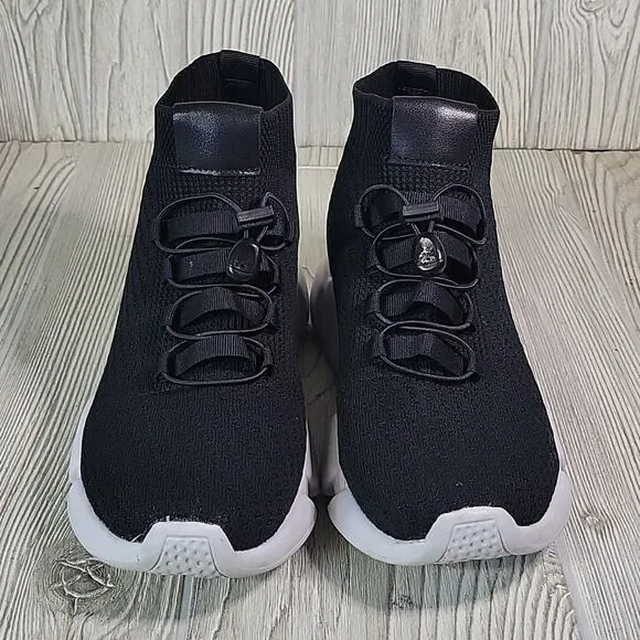 Calto Invisible Height Increasing Elevator Black Knit Sneakers Mens Size 7