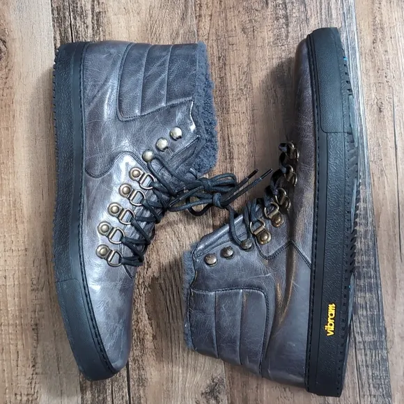 Calzoleria Toscana H867 Buffalo Hiking Sneakers In Stone Gray Size 45EU 11.0US