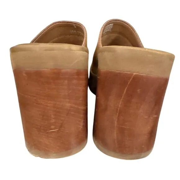 Candies Vintage Y2K Chunky Wedge Platform Sandals Cut Out Wood Heels - 5