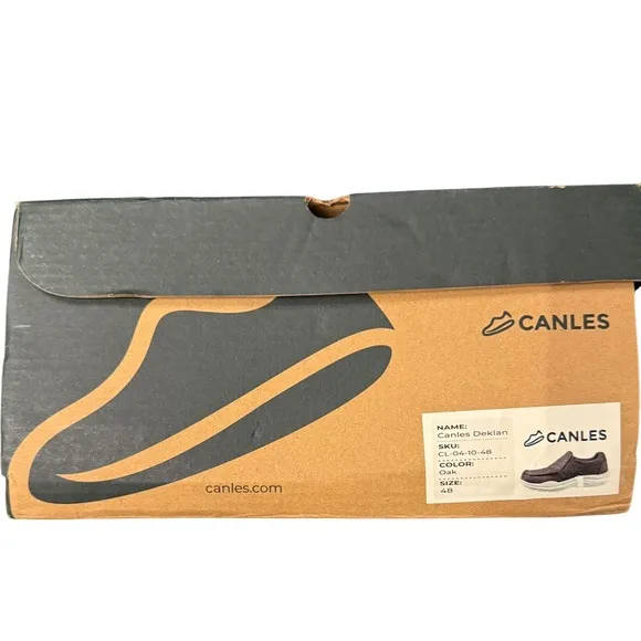 Canles Deklan Slip On Oak Loafers Roomy Toe Box Breathable Lightweight Size 13.5