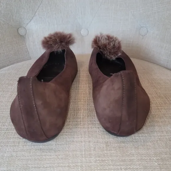 Canto De' Ricci Firenze Shoes Brown Suede Flats Made In Italy Size 40 (9…