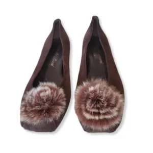 Canto De' Ricci Firenze Shoes Brown Suede Flats Made In Italy Size 40 (9…