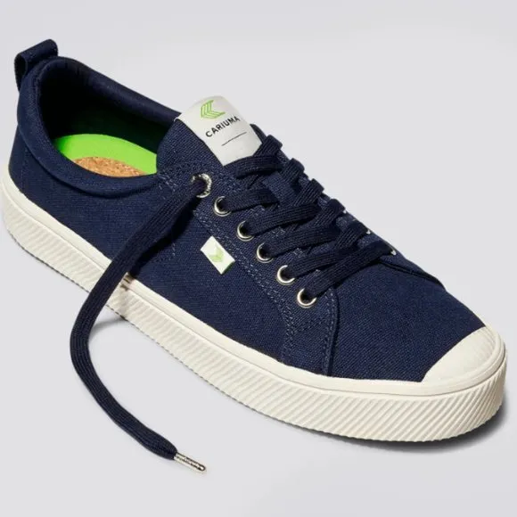 CARIUMA I Unisex Eco-Conscious OCA Low Navy Classic Sneakers, 10.5 W or 9 M
