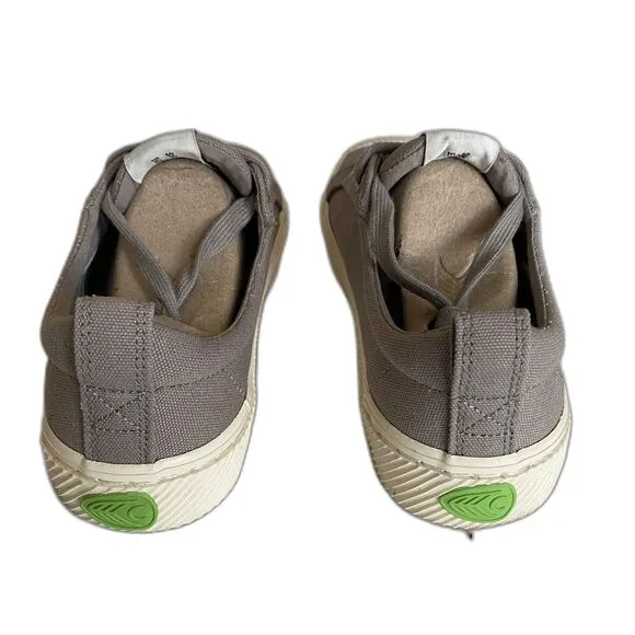 Cariuma Unisex Oca Low Gray Canvas Tennis Shoes Eco-Friendly Sz W5.5/M4