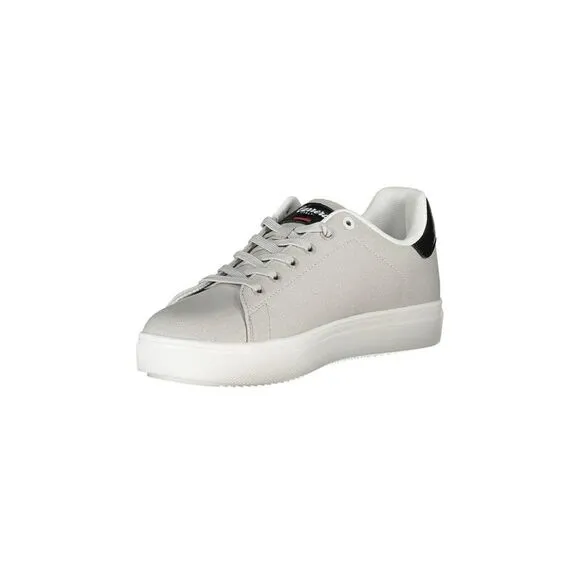 Carrera Lace-Up Sports Shoe with Contrasting Details and Logo Print Men Gray