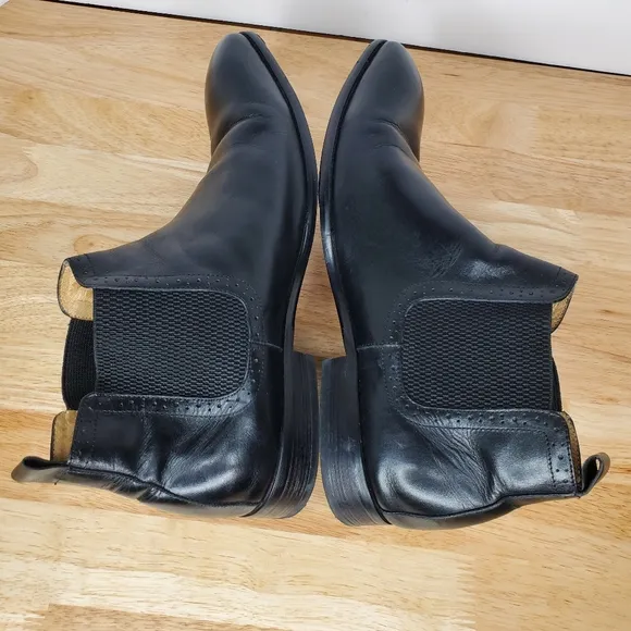 Carrucci Hand Burnished Chelsea Boots Mens Size 13 Black