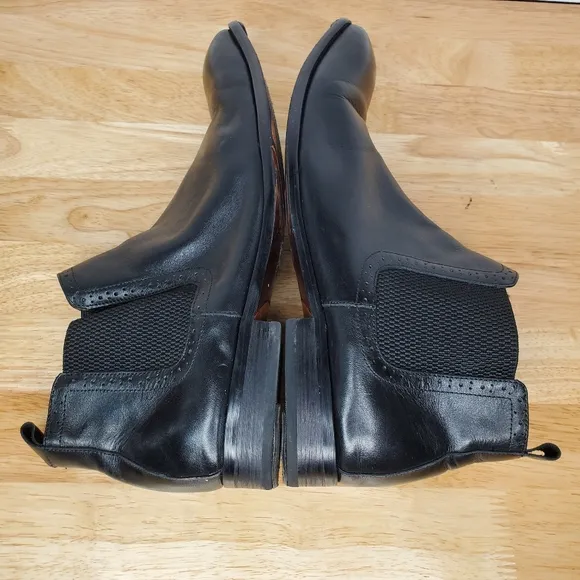 Carrucci Hand Burnished Chelsea Boots Mens Size 13 Black