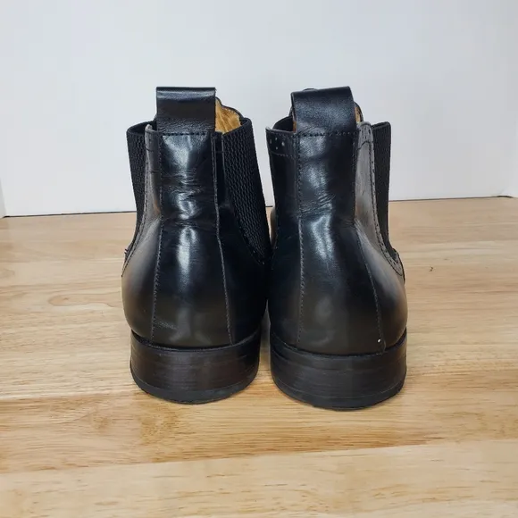 Carrucci Hand Burnished Chelsea Boots Mens Size 13 Black