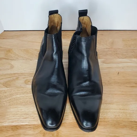 Carrucci Hand Burnished Chelsea Boots Mens Size 13 Black