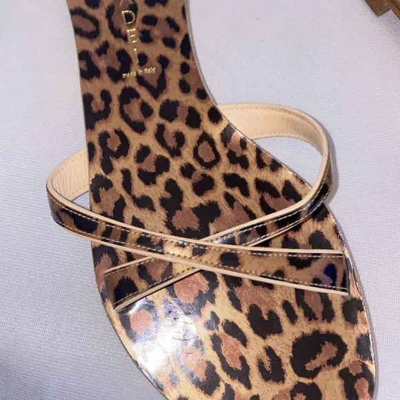 Casadei Leather Leopard Sandals