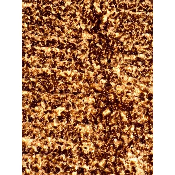 CCC Handmade Brown Knitted Shawl Wrap Fringe Edges One Size Casual Winter Nights