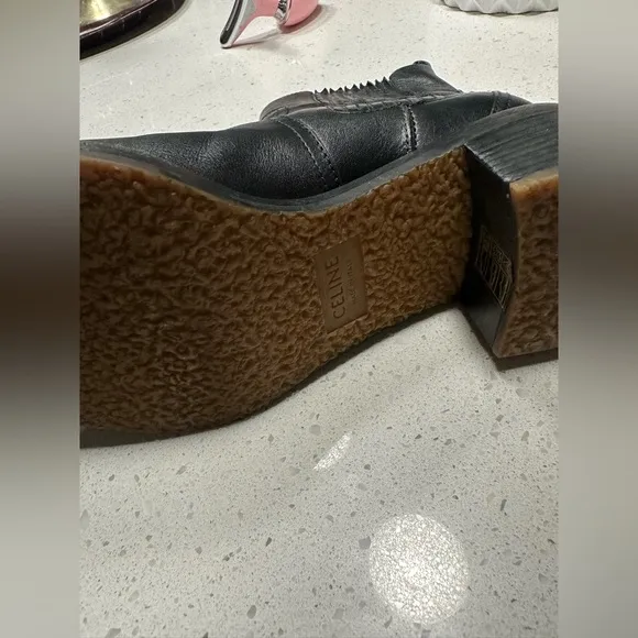 CELINE black chelsea boots size 7