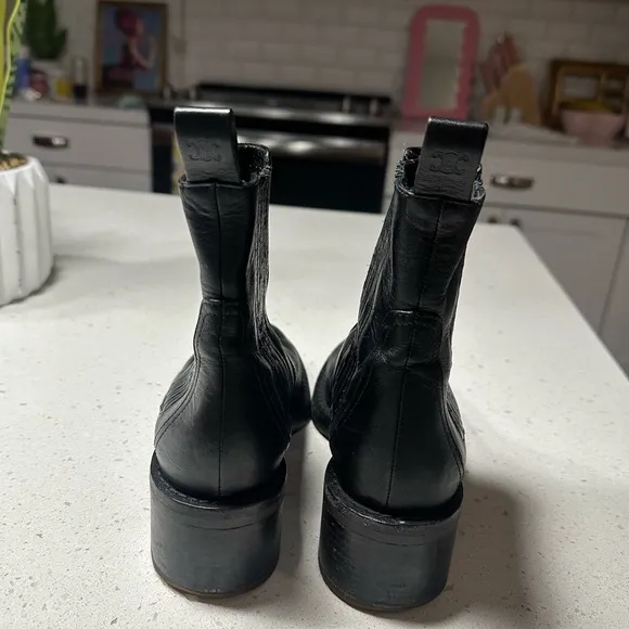 CELINE black chelsea boots size 7