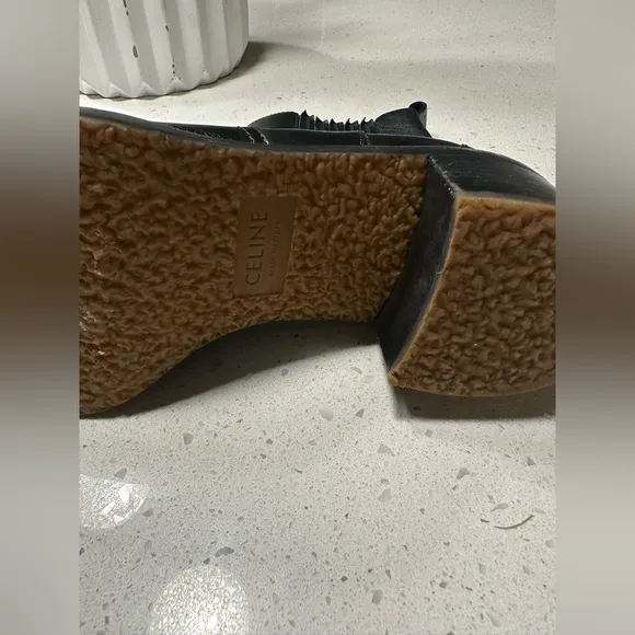 CELINE black chelsea boots size 7