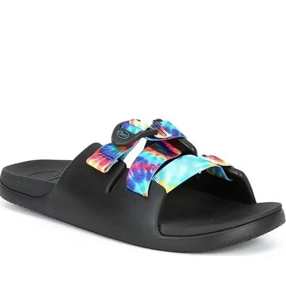 Chaco Chillos Slide Sandals Tie Dye New Youth Size 6