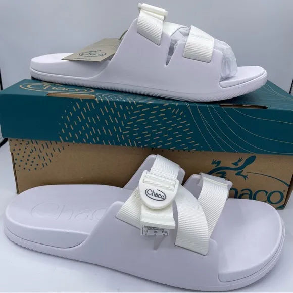 Chaco chillos white comfortable adjustable strap sandals women Size 8W